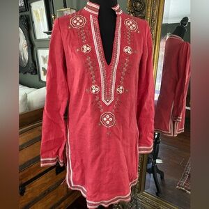 Old navy pink linen Indian style shirt